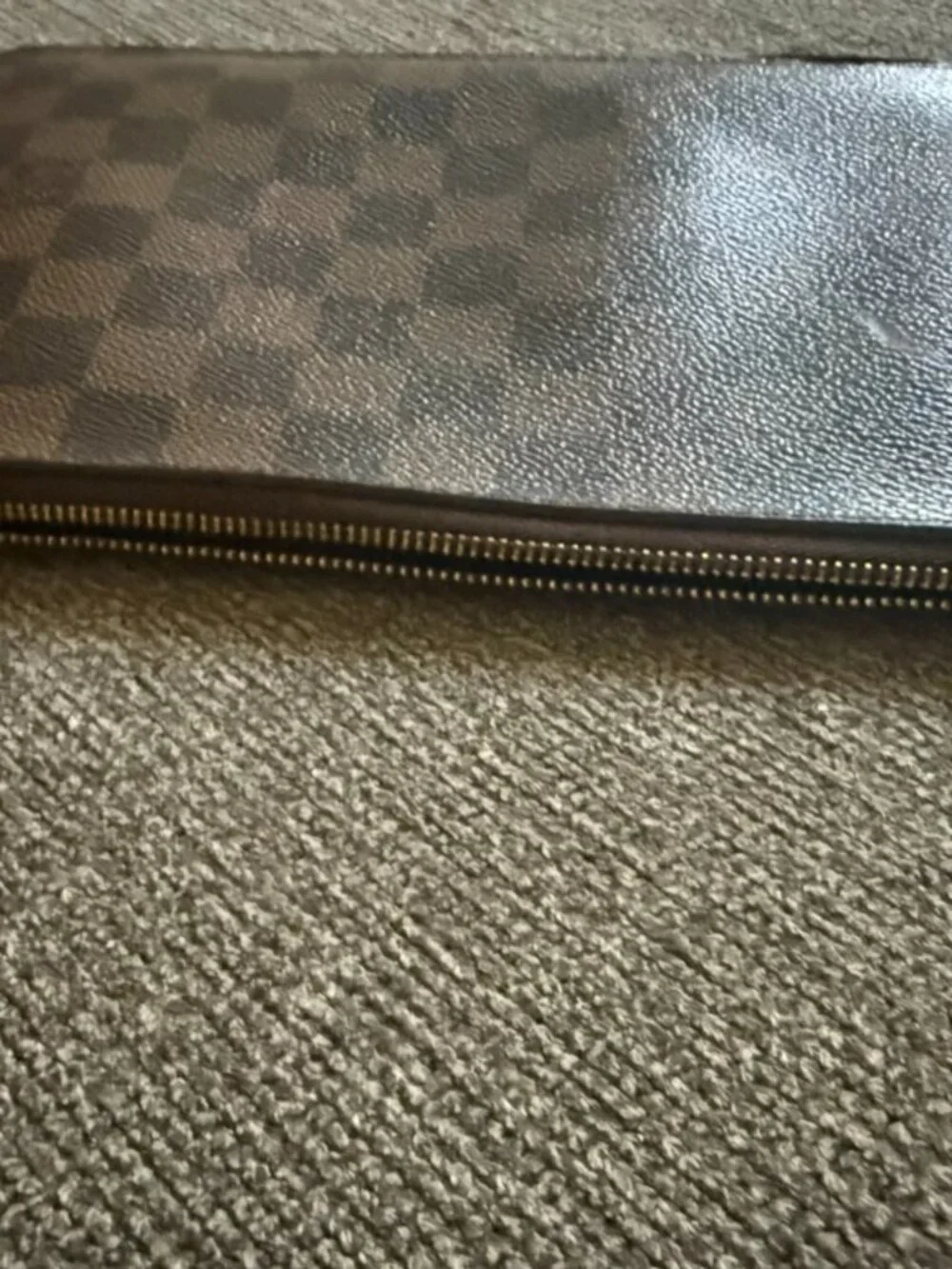 Louis Vuitton Damier Ebene Neverfull Wrislet Pouchette